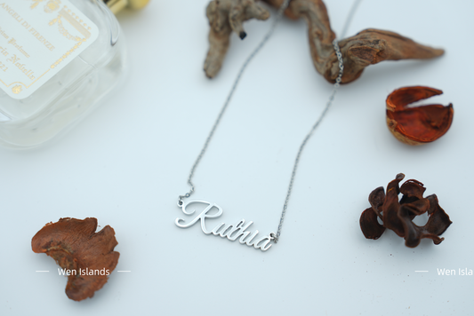 'Ruthia'-Silver Name Necklace